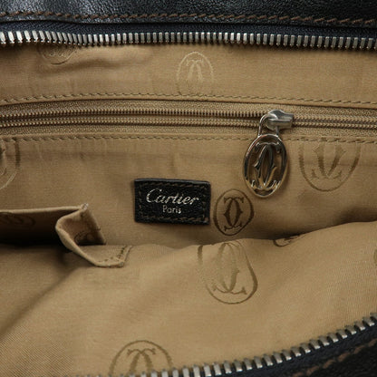 Cartier Marcello Leather, Black, Leather, Handbag