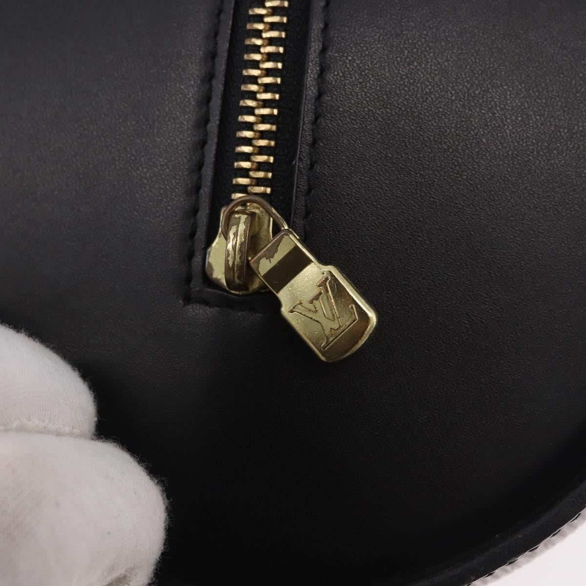 Louis Vuitton Soufflot Epi Leather, Black, Leather, Handbag