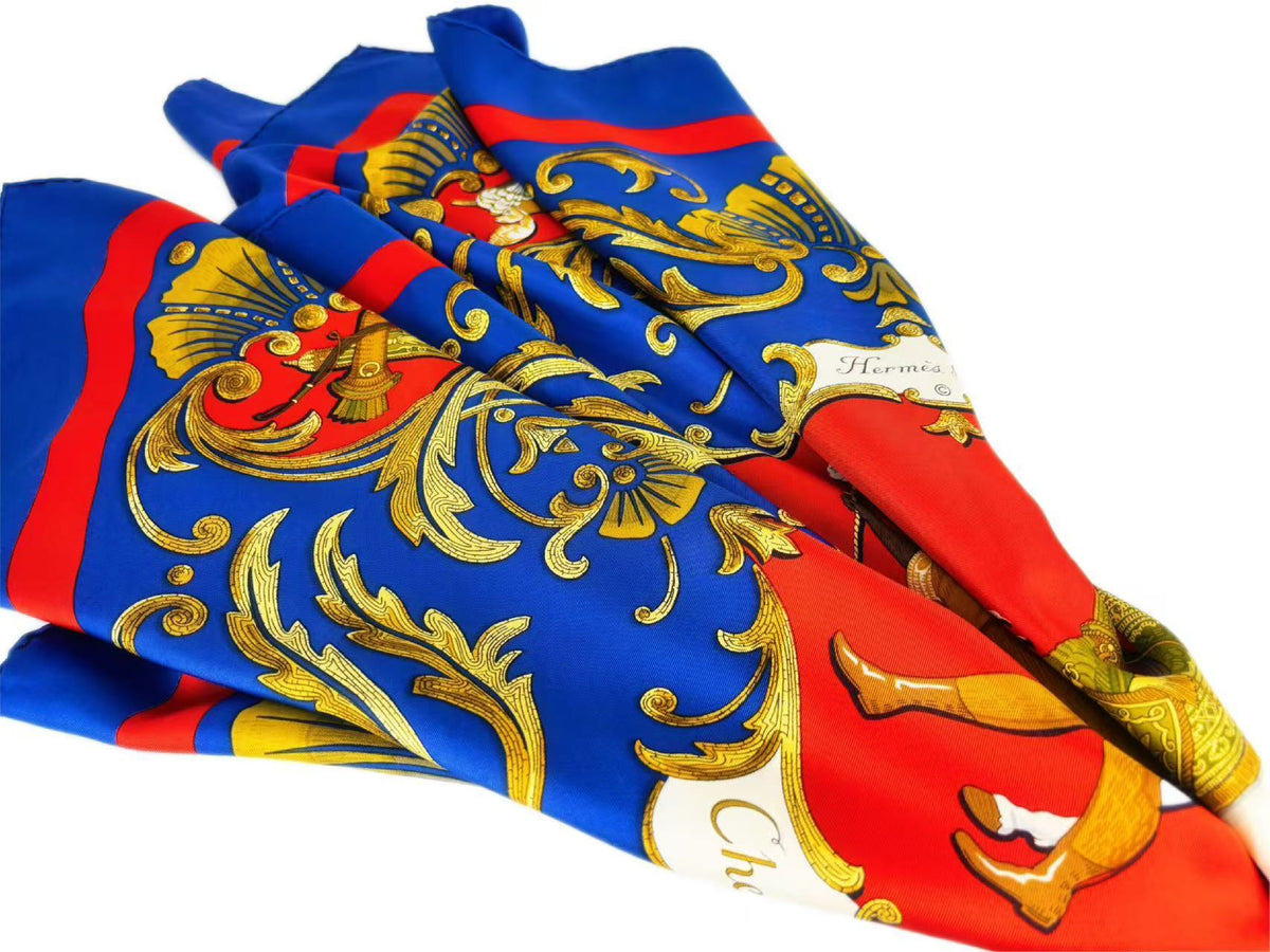 Hermes Carré 90 Silk multicolor, Multicolour, Silk, Scarf