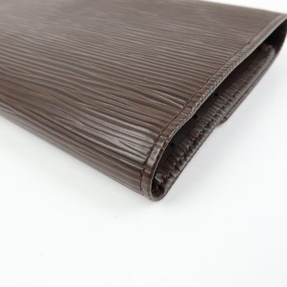 Louis Vuitton Porte Tresor International Epi Leather, Brown, Leather, Wallet