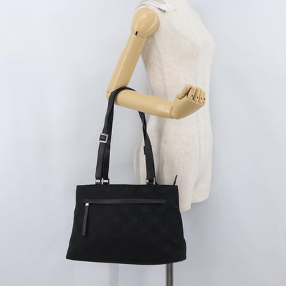 Salvatore Ferragamo Gancini Tote Gancini Canvas, Black, Canvas, Tote Bag