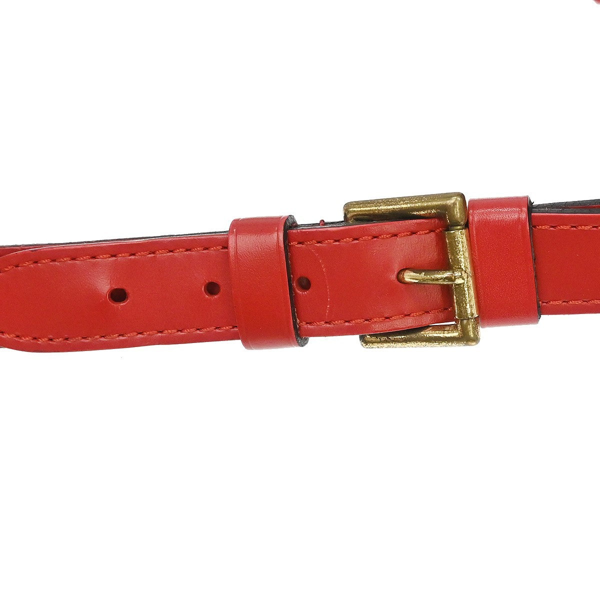 Louis Vuitton Noe Epi Leather, Red, Leather, Handbag