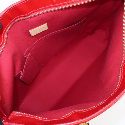 Louis Vuitton Brentwood Monogram Vernis, Red, Patent Leather, Handbag