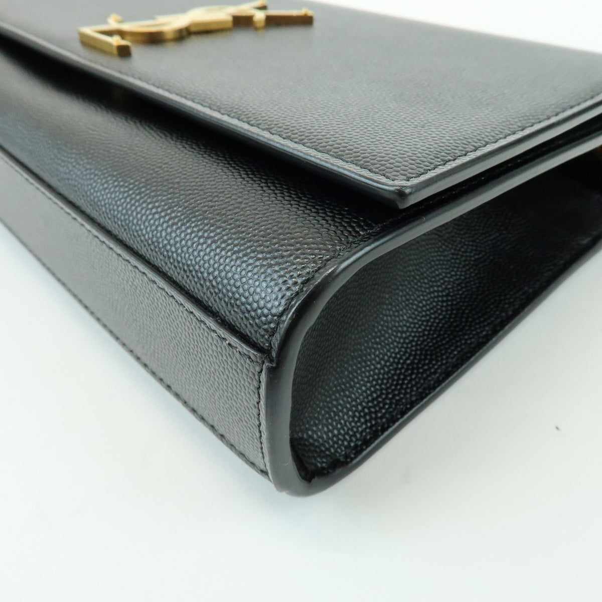 Saint Laurent Classic Monogram Leather, Black, Leather, Crossbody Bag