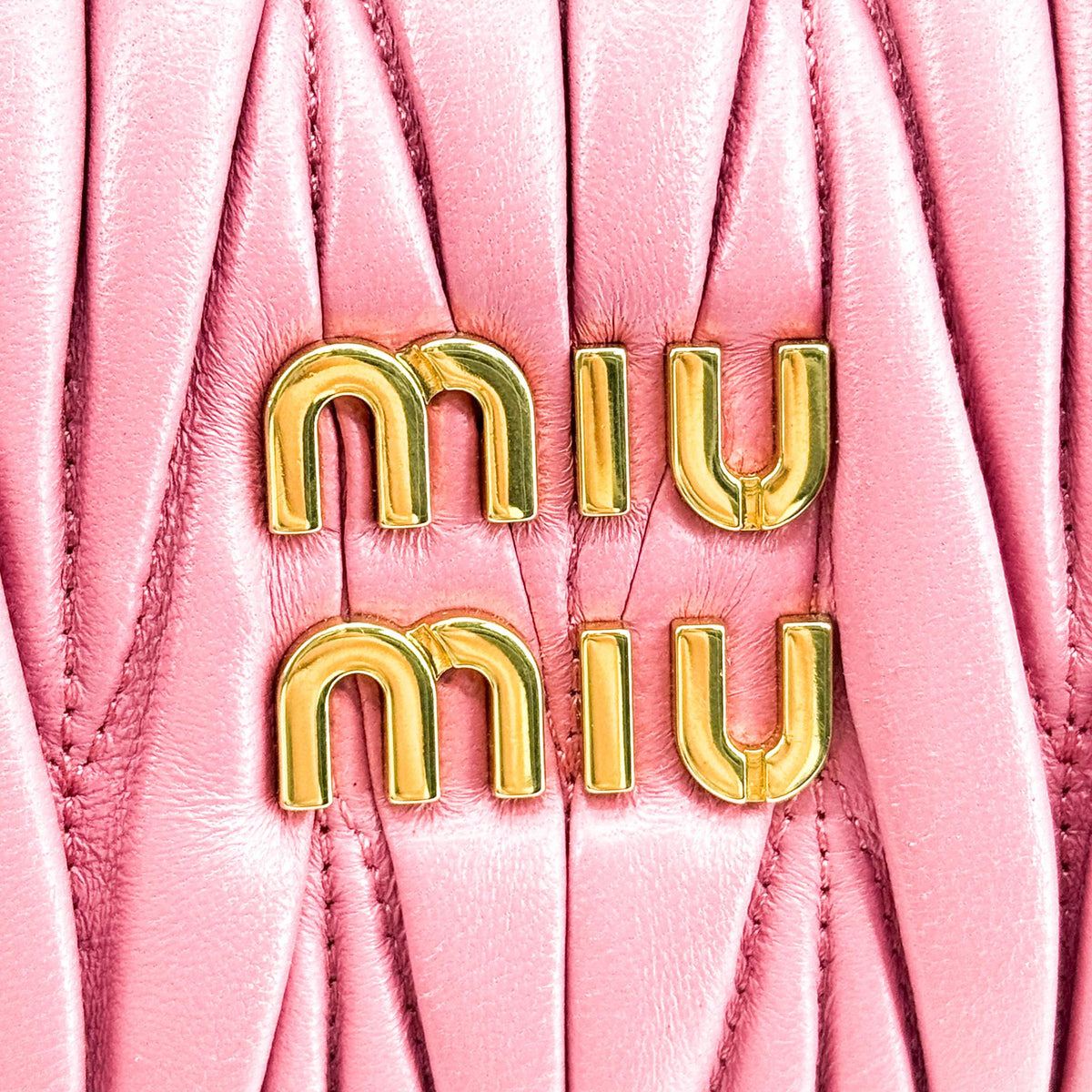 Miu Miu Wander Hobo Matelasse Satin, Pink, Leather, Shoulder Bag