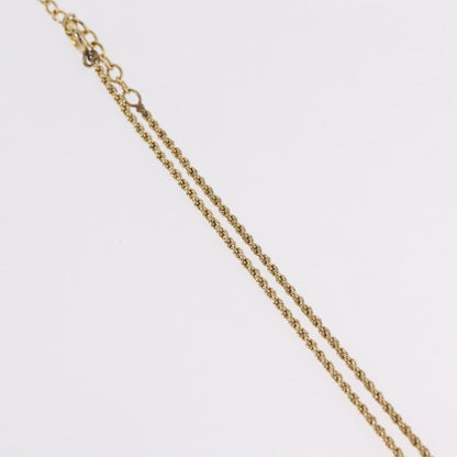 Christian Dior CD Pendant Metal, Gold, Metal, Necklace