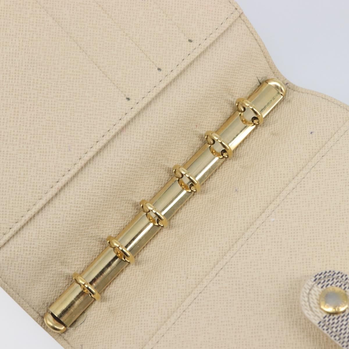 Louis Vuitton Ring Agenda Cover Damier, Beige, Canvas, Briefcase
