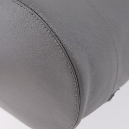 Balenciaga Papier Drop Bucket Leather, Silver, Leather, Handbag