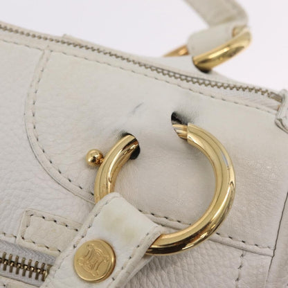 Celine Handbag Leather, White, Leather, Handbag