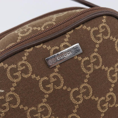 Gucci Crossbody Canvas, Brown, Canvas, Crossbody Bag