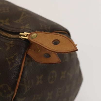 Louis Vuitton Speedy Handbag Monogram Canvas, BROWN, CANVAS, Handbag