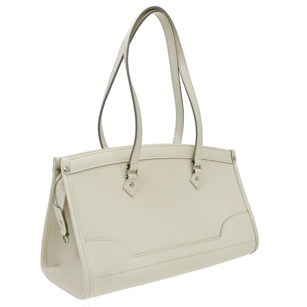 Louis Vuitton Madeleine Epi Leather, White, Leather, Shoulder Bag