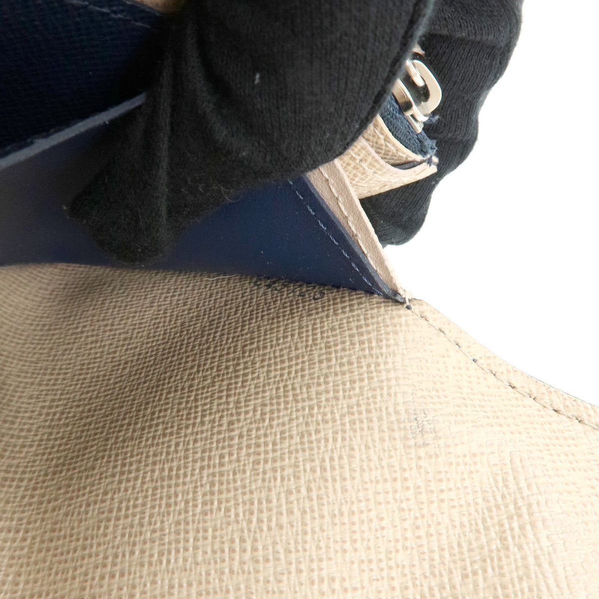 Louis Vuitton Emilie Epi Leather, Blue, Leather, Wallet