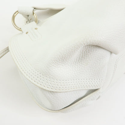 Celine Bittersweet Leather, White, Leather, Handbag
