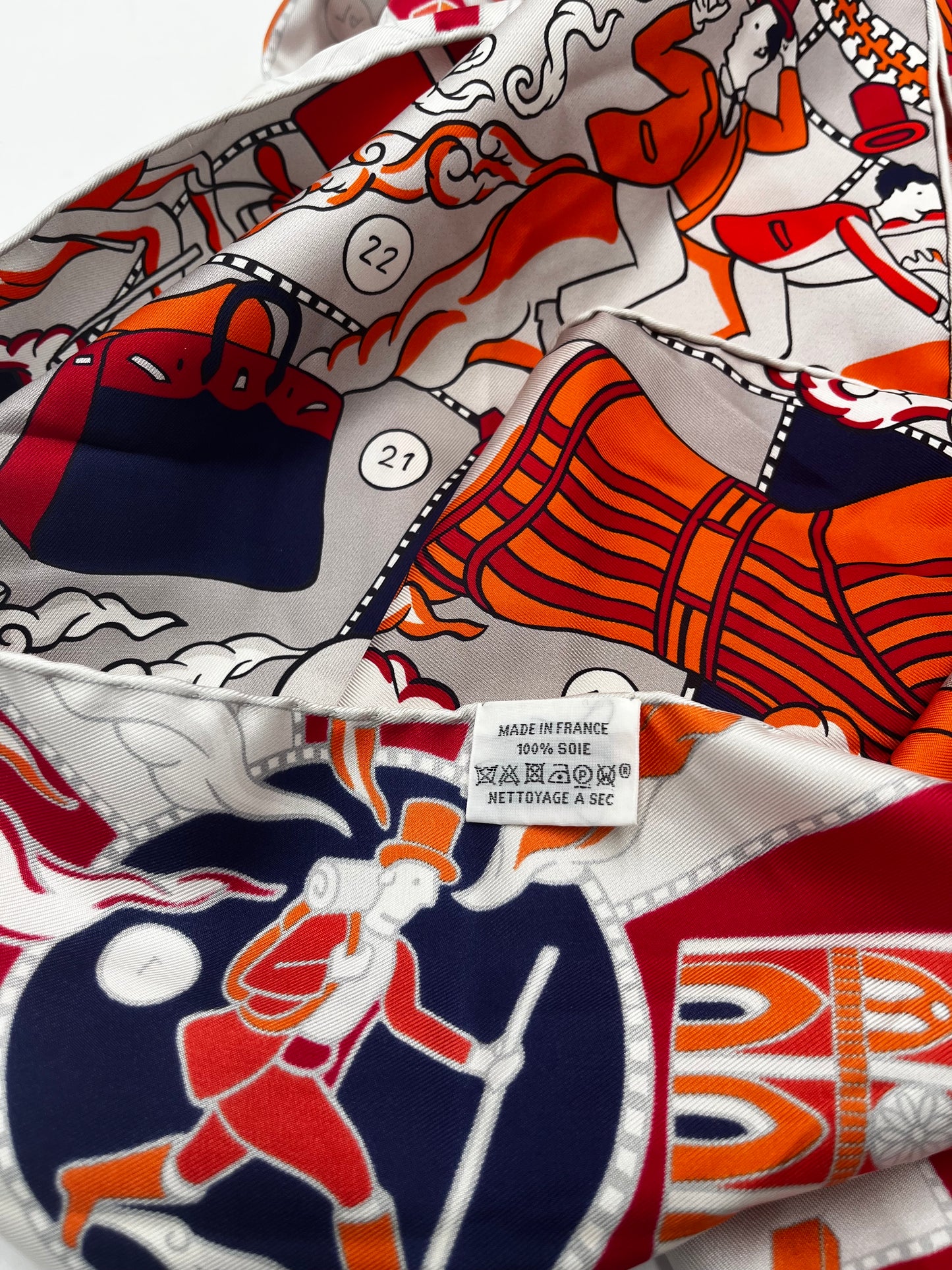 Hermes TWILLY SCARF Silk, Orange, Silk, Scarf