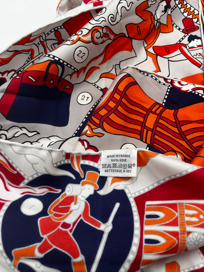 Hermes TWILLY SCARF Silk, Orange, Silk, Scarf