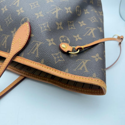 Louis Vuitton Neverfull Monogram Canvas, Brown, Canvas, Tote Bag