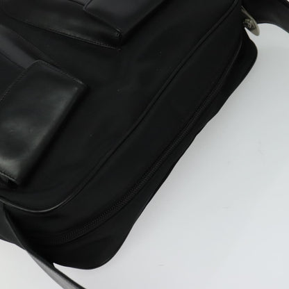 Versace Medusa Front Pocket Zip Messenger Leather, Black, Leather, Crossbody Bag
