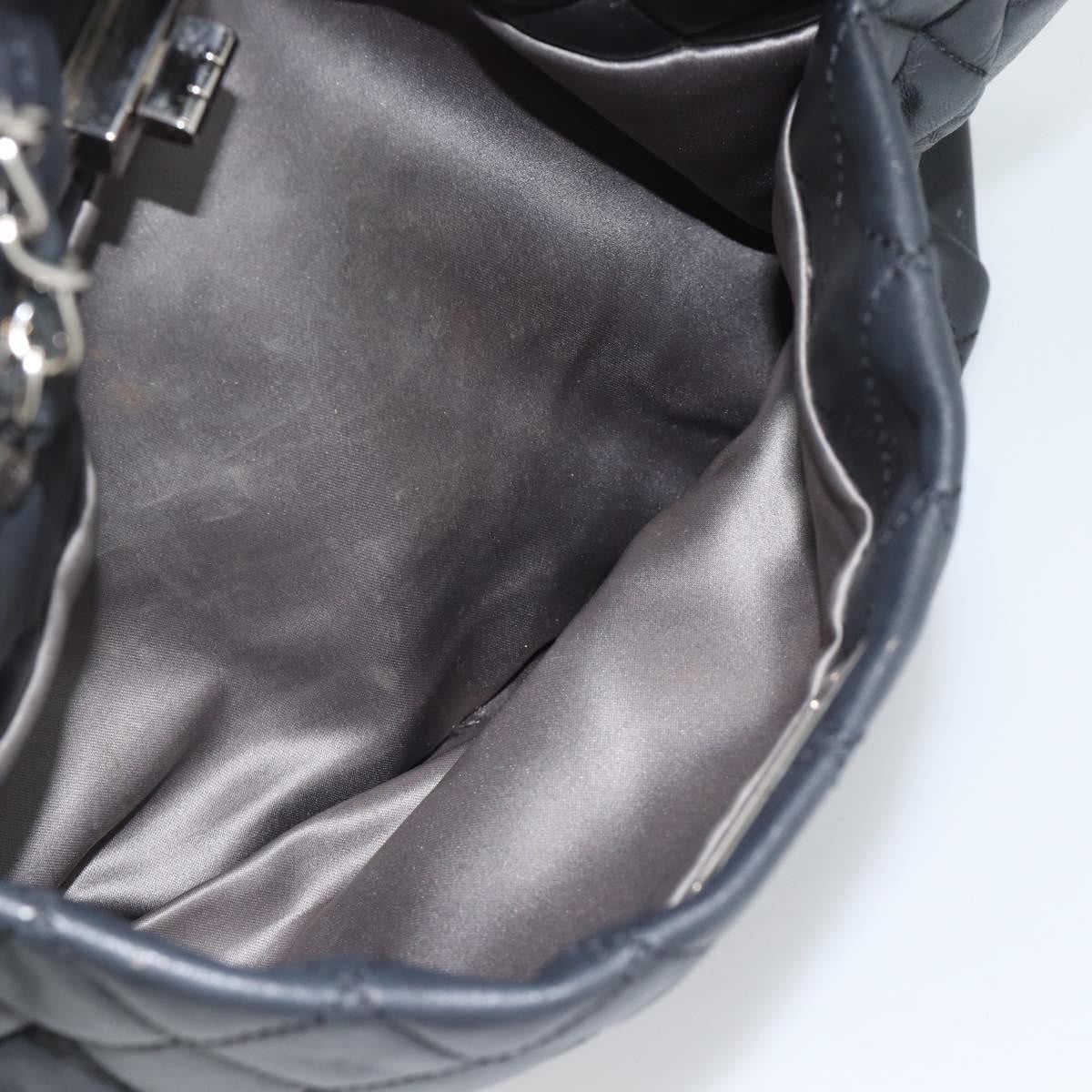 Chanel Mademoiselle Chain Quilted Lambskin, Black, Leather, Shoulder Bag