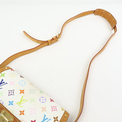 Louis Vuitton Sologne Monogram Multicolor, White, Canvas, Handbag