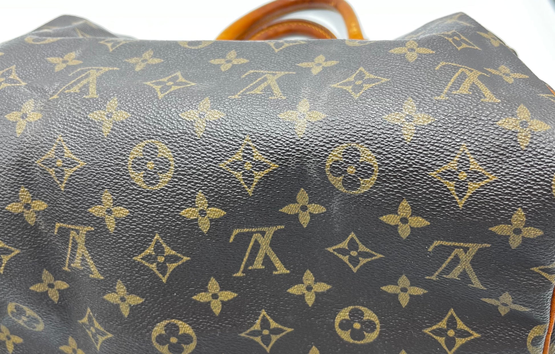 Louis Vuitton Speedy Handbag Monogram Canvas, Brown, Canvas, Handbag