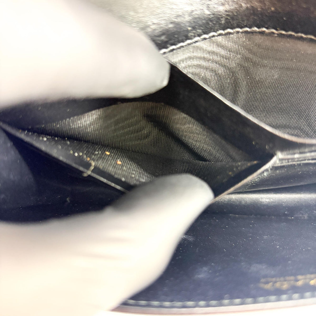 Prada Wallet on Chain Saffiano Leather, Black, Leather, Crossbody Bag
