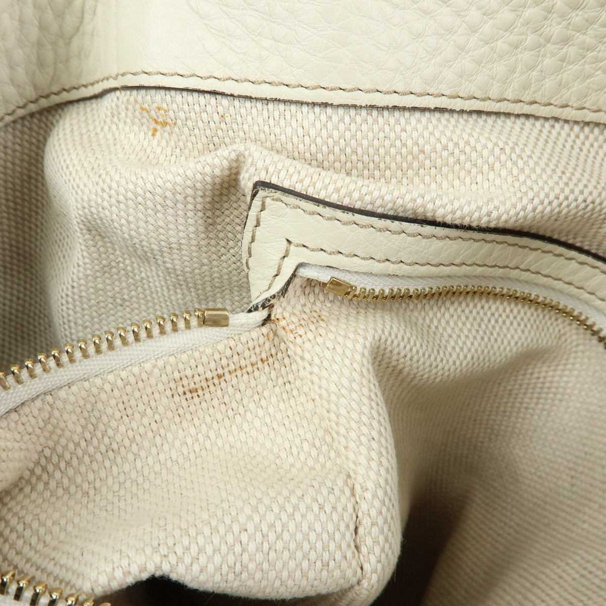 Gucci Soho Leather, Beige, Leather, Shoulder Bag