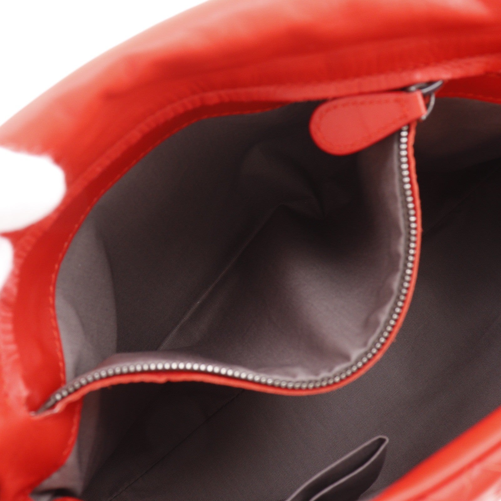 Bottega Veneta Intrecciato Shoulder Leather, Red, Calfskin, Shoulder Bag