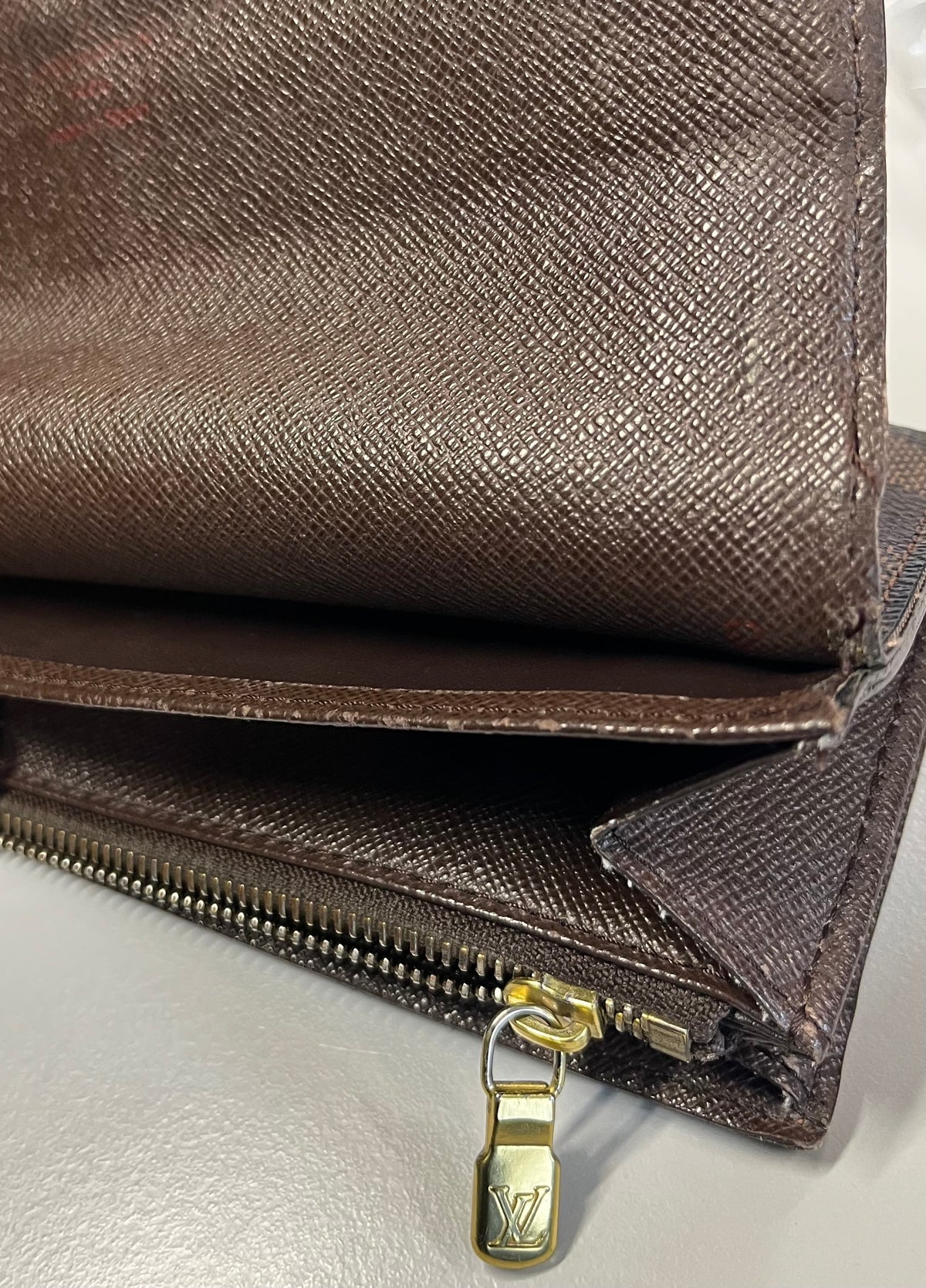 Louis Vuitton Vintage Sarah Damier, Brown, Canvas, Wallet