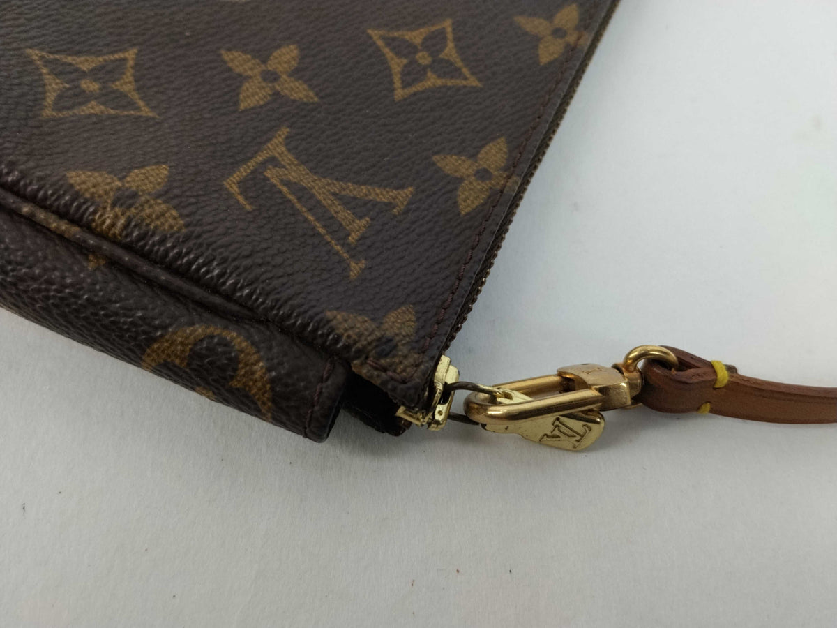 Louis Vuitton Randonnee Pochette Monogram Coated Canvas, Brown, Canvas, Handbag