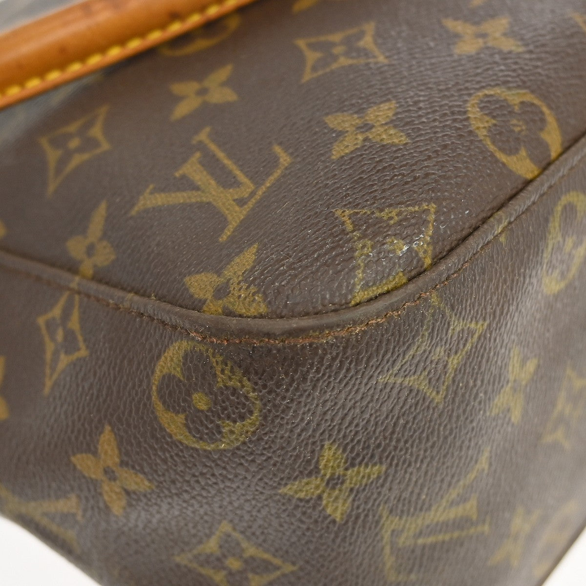 Louis Vuitton Looping Monogram Canvas, Brown, Canvas, Handbag