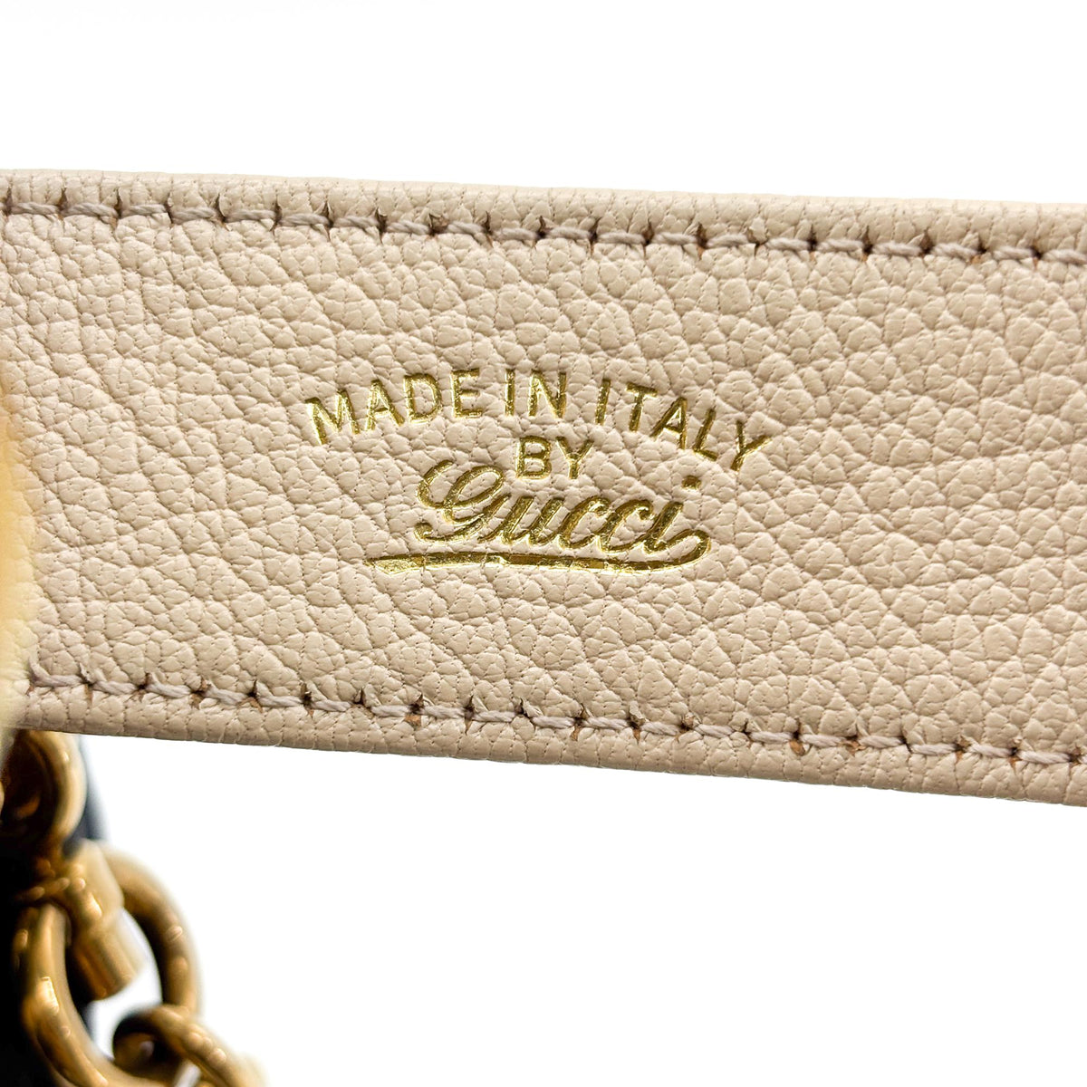 Gucci Aphrodite Leather, Beige, Leather, Shoulder Bag