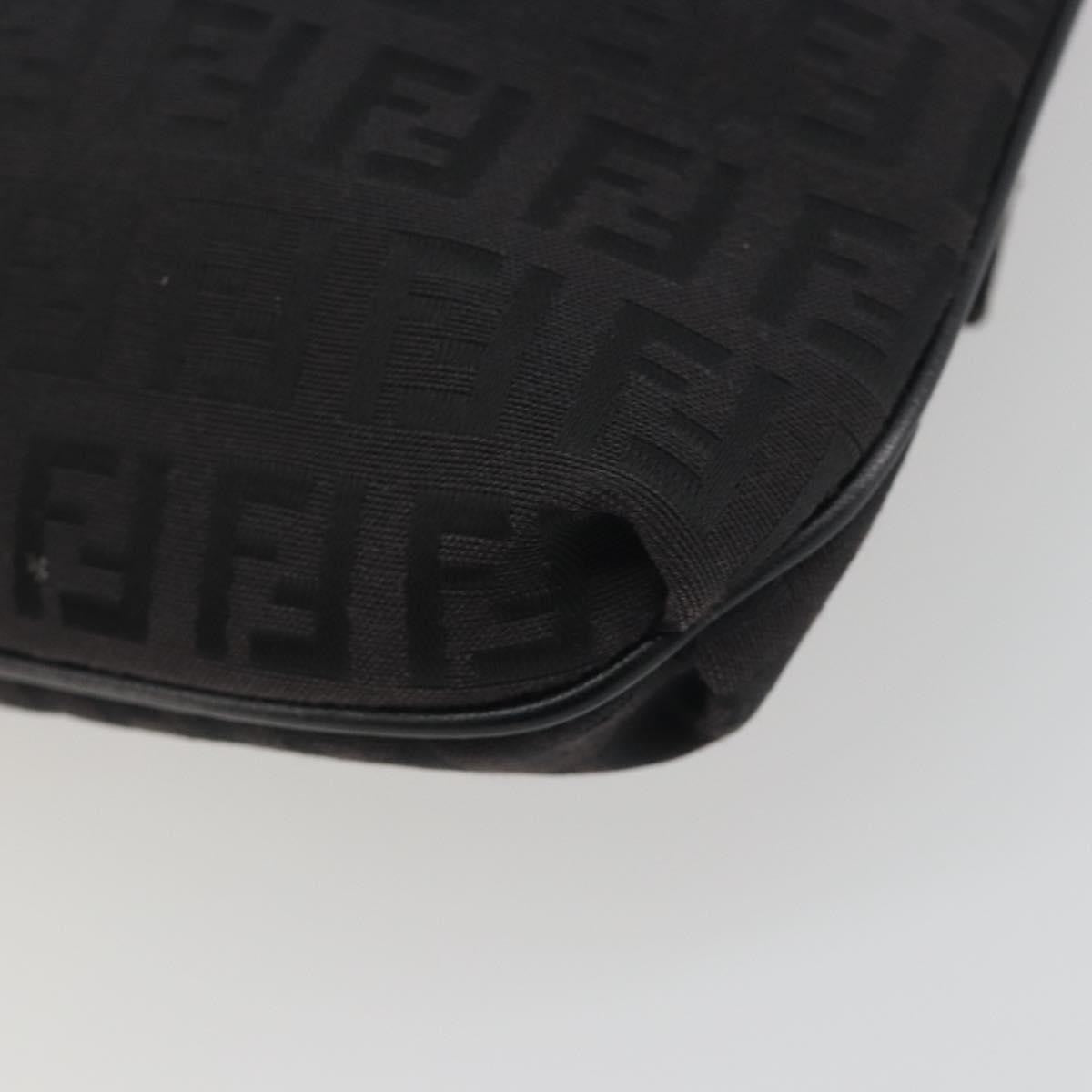 Fendi Zucchino Canvas, Black, Canvas, Handbag