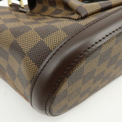 Louis Vuitton Manosque Damier, Brown, Canvas, Handbag