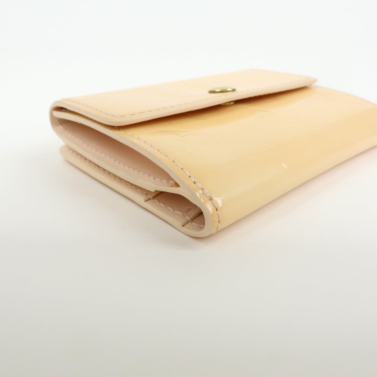 Louis Vuitton Ludlow Vernis, Beige, Patent Leather, Wallet