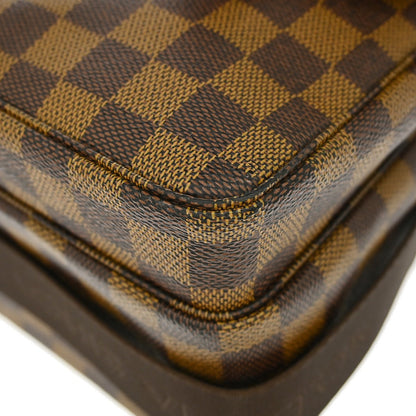 Louis Vuitton Broadway Damier Ebene, Brown, Canvas, Handbag
