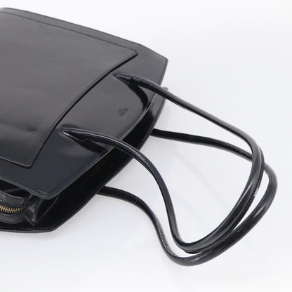 Celine Tote Leather, Black, Patent Leather, Tote Bag