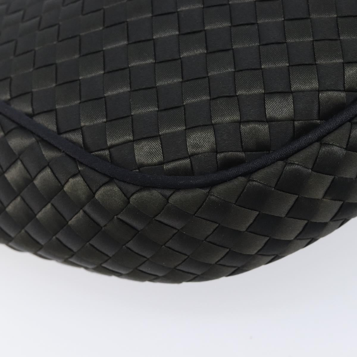 Bottega Veneta Vintage Intrecciato Hobo Nylon, Black, Nylon, Shoulder Bag