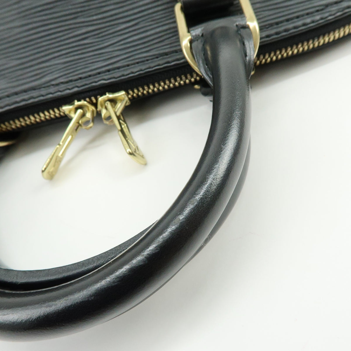 Louis Vuitton Vintage Alma Epi Leather, Black, Leather, Handbag