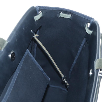 Hermes Herbag Cabas Toile and Leather, Black, Canvas, Tote Bag