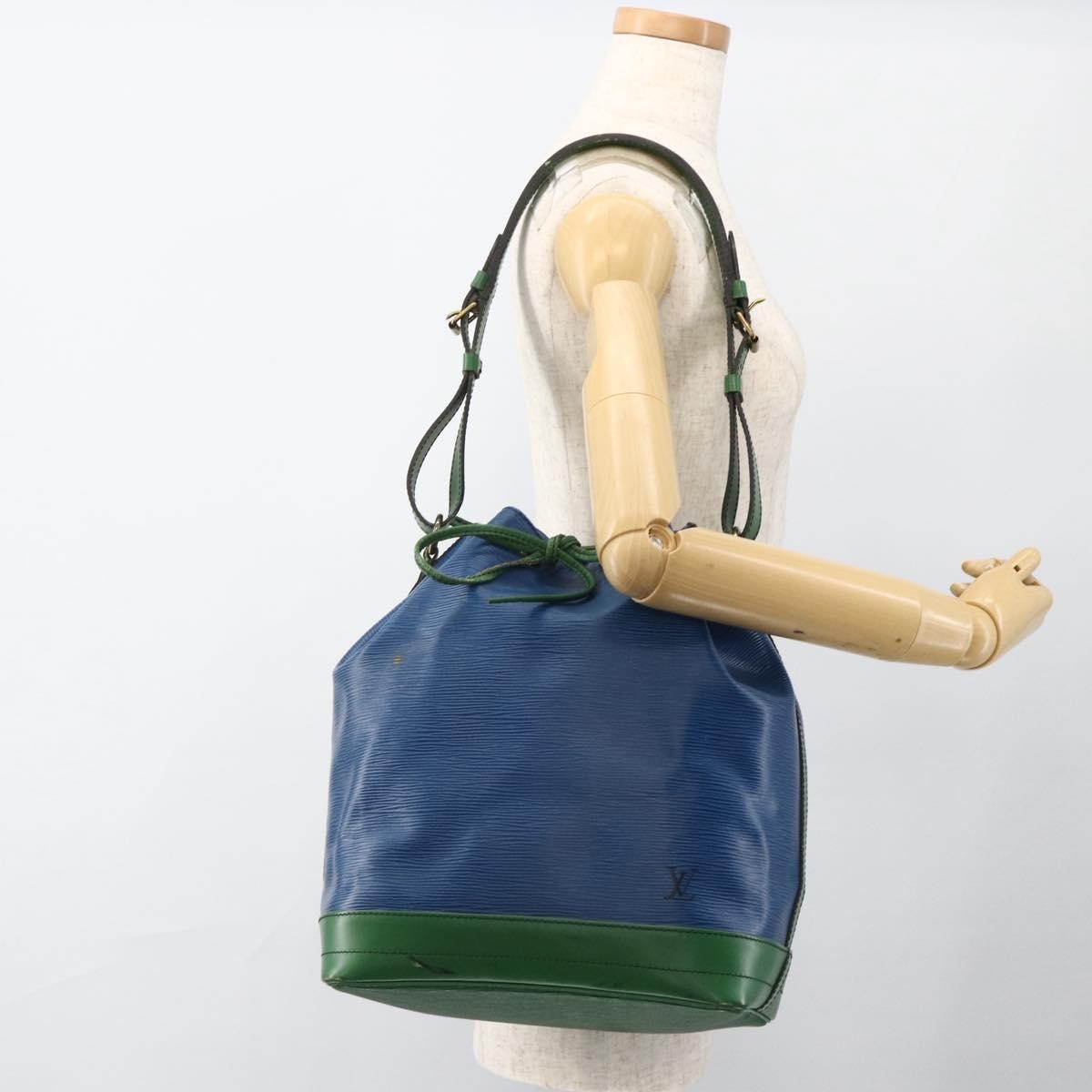 Louis Vuitton Bicolor Noe Epi Leather, Blue, Leather, Shoulder Bag