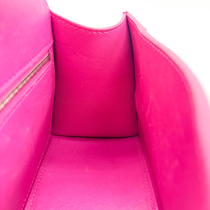Balenciaga Hourglass Top Handle Leather with Crystals, Pink, Leather, Handbag