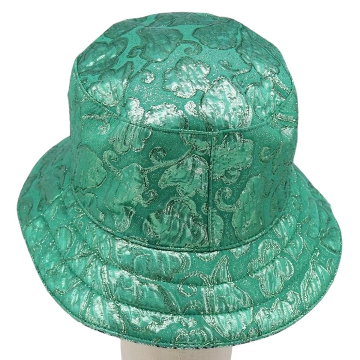 Gucci Reversible Bucket Hat Multicolor GG Canvas, Green, Cotton, Head Accessory