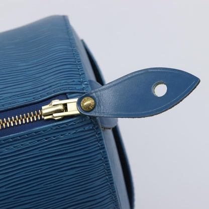Louis Vuitton Speedy Epi Leather, Blue, Leather, Handbag
