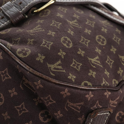 Louis Vuitton Saumur Mini Lin, Brown, Canvas, Shoulder Bag