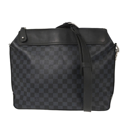 Louis Vuitton Greenwich Messenger Damier Cobalt, Black, Canvas, Shoulder Bag