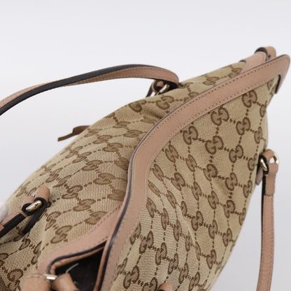 Gucci Bree Convertible Top Handle GG Canvas with Leather, Beige, Canvas, Handbag