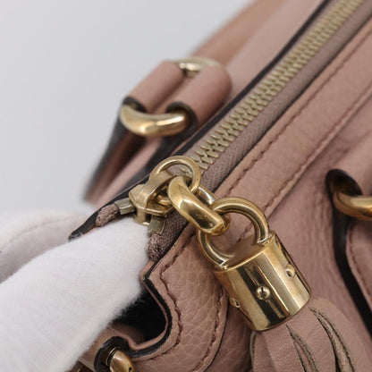 Gucci Soho Convertible Soft Top Handle Leather, Pink, Leather, Handbag