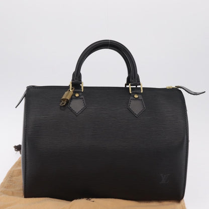 Louis Vuitton Speedy Epi Leather, Black, Leather, Handbag