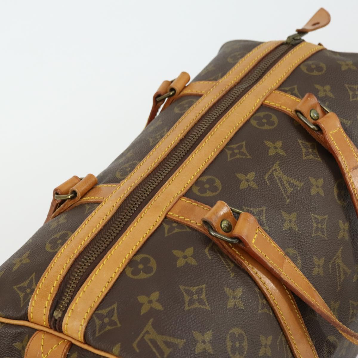 Louis Vuitton Sac Souple Handbag Monogram Canvas, BROWN, CANVAS, Handbag